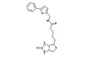 5-(2-keto-1,3,3a,4,6,6a-hexahydrothieno[3,4-d]imidazol-4-yl)-N-[(5-phenyl-2-thienyl)methyl]valeramide