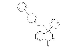 1-phenyl-1-[2-(4-phenylpiperazino)ethyl]-2,3-dihydroquinazolin-1-ium-4-one