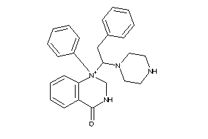 1-phenyl-1-(2-phenyl-1-piperazino-ethyl)-2,3-dihydroquinazolin-1-ium-4-one