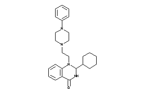 2-cyclohexyl-1-[2-(4-phenylpiperazino)ethyl]-2,3-dihydroquinazolin-4-one