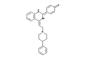 Image of 4-[4-[2-(4-phenylpiperidino)ethylidene]-1H-quinazolin-2-ylidene]cyclohexa-2,5-dien-1-one