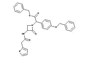 Image of 2-(4-benzoxyphenyl)-2-[2-keto-3-[[2-(2-thienyl)acetyl]amino]azetidin-1-yl]acetic Acid Benzyl Ester
