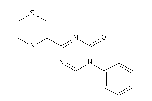 1-phenyl-4-thiomorpholin-3-yl-s-triazin-2-one