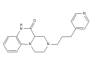 3-[3-(4-pyridyl)propyl]-2,4,4a,6-tetrahydro-1H-pyrazino[1,2-a]quinoxalin-5-one