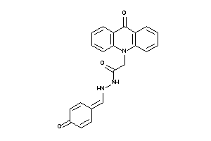 Image of 2-(9-ketoacridin-10-yl)-N'-[(4-ketocyclohexa-2,5-dien-1-ylidene)methyl]acetohydrazide