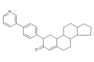 Image of 2-[4-(3-pyridyl)phenyl]-1,2,6,7,8,9,10,11,12,13,14,15,16,17-tetradecahydrocyclopenta[a]phenanthren-3-one