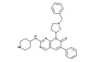 Image of 8-(1-benzylpyrrolidin-3-yl)-6-phenyl-2-(4-piperidylamino)pyrido[2,3-d]pyrimidin-7-one