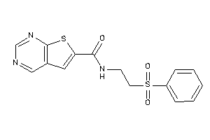 N-(2-besylethyl)thieno[2,3-d]pyrimidine-6-carboxamide