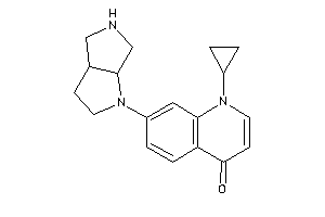 7-(3,3a,4,5,6,6a-hexahydro-2H-pyrrolo[2,3-c]pyrrol-1-yl)-1-cyclopropyl-4-quinolone