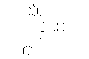 Image of N-[1-benzyl-4-(3-pyridyl)but-3-enyl]-3-phenyl-propionamide