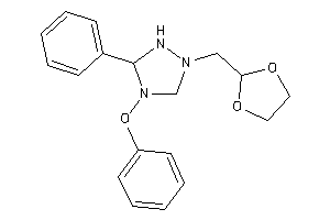 1-(1,3-dioxolan-2-ylmethyl)-4-phenoxy-3-phenyl-1,2,4-triazolidine