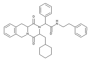 2-[3-(cyclohexylmethyl)-1,4-diketo-3,6,11,11a-tetrahydropyrazino[1,2-b]isoquinolin-2-yl]-N-phenethyl-2-phenyl-acetamide