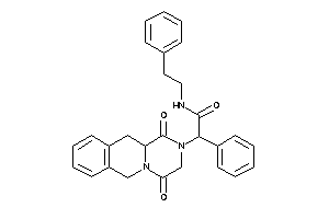 Image of 2-(1,4-diketo-3,6,11,11a-tetrahydropyrazino[1,2-b]isoquinolin-2-yl)-N-phenethyl-2-phenyl-acetamide