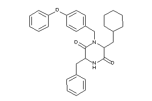 3-benzyl-6-(cyclohexylmethyl)-1-(4-phenoxybenzyl)piperazine-2,5-quinone