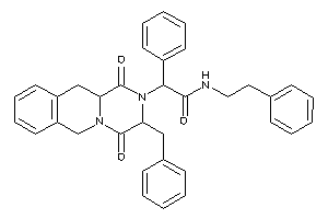 Image of 2-(3-benzyl-1,4-diketo-3,6,11,11a-tetrahydropyrazino[1,2-b]isoquinolin-2-yl)-N-phenethyl-2-phenyl-acetamide