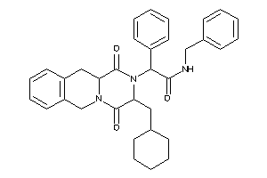 Image of N-benzyl-2-[3-(cyclohexylmethyl)-1,4-diketo-3,6,11,11a-tetrahydropyrazino[1,2-b]isoquinolin-2-yl]-2-phenyl-acetamide