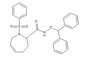 Image of N-benzhydryloxy-1-besyl-2,3,4,7-tetrahydroazepine-2-carboxamide