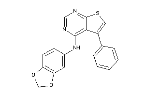 1,3-benzodioxol-5-yl-(5-phenylthieno[2,3-d]pyrimidin-4-yl)amine