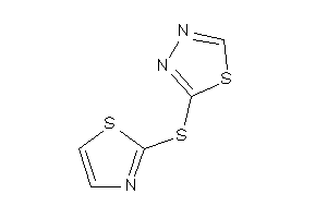 2-(thiazol-2-ylthio)-1,3,4-thiadiazole