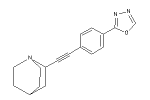 2-[4-(2-quinuclidin-2-ylethynyl)phenyl]-1,3,4-oxadiazole