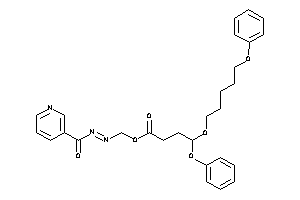 4-phenoxy-4-(5-phenoxypentoxy)butyric Acid Nicotinoylazomethyl Ester