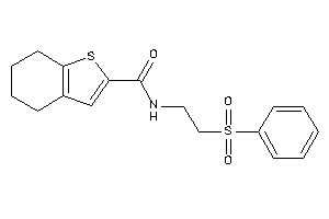 N-(2-besylethyl)-4,5,6,7-tetrahydrobenzothiophene-2-carboxamide