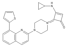 3-(cyclopropylamino)-4-[4-[8-(2-thienyl)-2-quinolyl]piperazin-1-ium-1-ylidene]cyclobut-2-en-1-one