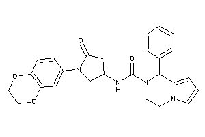 N-[1-(2,3-dihydro-1,4-benzodioxin-6-yl)-5-keto-pyrrolidin-3-yl]-1-phenyl-3,4-dihydro-1H-pyrrolo[1,2-a]pyrazine-2-carboxamide