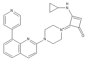 3-(cyclopropylamino)-4-[4-[8-(4-pyridyl)-2-quinolyl]piperazin-1-ium-1-ylidene]cyclobut-2-en-1-one