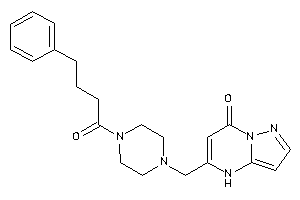 5-[[4-(4-phenylbutanoyl)piperazino]methyl]-4H-pyrazolo[1,5-a]pyrimidin-7-one