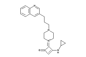 3-(cyclopropylamino)-4-[4-[3-(3-quinolyl)propyl]piperazin-1-ium-1-ylidene]cyclobut-2-en-1-one