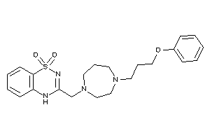 3-[[4-(3-phenoxypropyl)-1,4-diazepan-1-yl]methyl]-4H-benzo[e][1,2,4]thiadiazine 1,1-dioxide