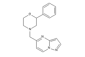 2-phenyl-4-(pyrazolo[1,5-a]pyrimidin-5-ylmethyl)morpholine