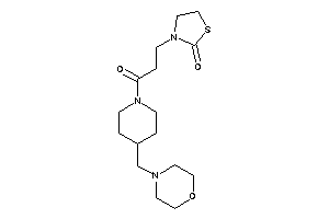 3-[3-keto-3-[4-(morpholinomethyl)piperidino]propyl]thiazolidin-2-one