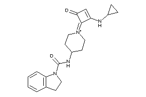 N-[1-[2-(cyclopropylamino)-4-keto-cyclobut-2-en-1-ylidene]piperidin-1-ium-4-yl]indoline-1-carboxamide