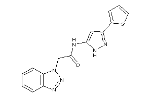 Image of 2-(benzotriazol-1-yl)-N-[3-(2-thienyl)-1H-pyrazol-5-yl]acetamide