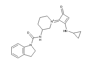 N-[1-[2-(cyclopropylamino)-4-keto-cyclobut-2-en-1-ylidene]piperidin-1-ium-3-yl]indoline-1-carboxamide