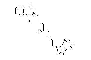 4-(4-ketoquinazolin-3-yl)butyric Acid 3-purin-9-ylpropyl Ester