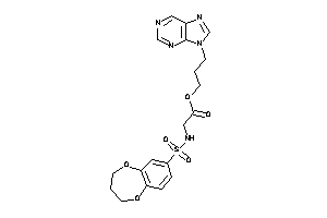 2-(3,4-dihydro-2H-1,5-benzodioxepin-7-ylsulfonylamino)acetic Acid 3-purin-9-ylpropyl Ester