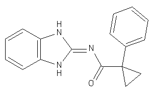 Image of N-(1,3-dihydrobenzimidazol-2-ylidene)-1-phenyl-cyclopropanecarboxamide
