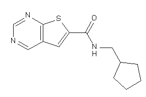 N-(cyclopentylmethyl)thieno[2,3-d]pyrimidine-6-carboxamide