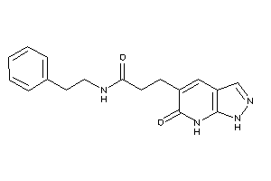 3-(6-keto-1,7-dihydropyrazolo[3,4-b]pyridin-5-yl)-N-phenethyl-propionamide