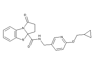 N-[[6-(cyclopropylmethoxy)-3-pyridyl]methyl]-1-keto-2,3-dihydropyrrolo[2,1-b][1,3]benzothiazole-3a-carboxamide