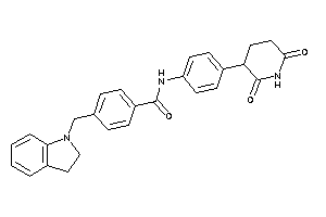 N-[4-(2,6-diketo-3-piperidyl)phenyl]-4-(indolin-1-ylmethyl)benzamide