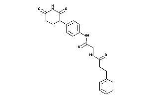 N-[2-[4-(2,6-diketo-3-piperidyl)anilino]-2-keto-ethyl]-3-phenyl-propionamide