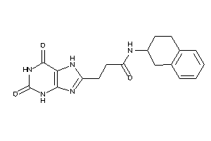 3-(2,6-diketo-3,7-dihydropurin-8-yl)-N-tetralin-2-yl-propionamide