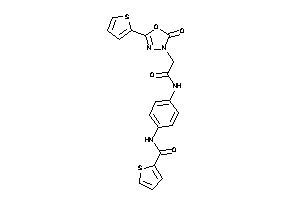 N-[4-[[2-[2-keto-5-(2-thienyl)-1,3,4-oxadiazol-3-yl]acetyl]amino]phenyl]thiophene-2-carboxamide