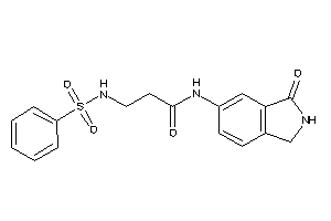 3-(benzenesulfonamido)-N-(3-ketoisoindolin-5-yl)propionamide