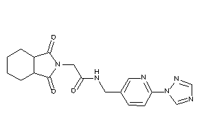 2-(1,3-diketo-3a,4,5,6,7,7a-hexahydroisoindol-2-yl)-N-[[6-(1,2,4-triazol-1-yl)-3-pyridyl]methyl]acetamide