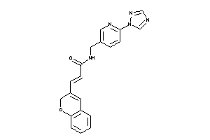 3-(2H-chromen-3-yl)-N-[[6-(1,2,4-triazol-1-yl)-3-pyridyl]methyl]acrylamide